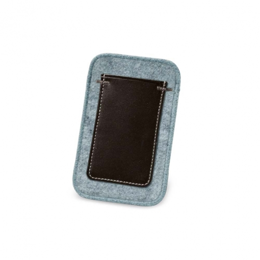 Bolsa para celular de Feltro e couro sintético-MB93260