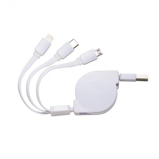 Cabo de Dados Retrátil 3 em 1-MB02250