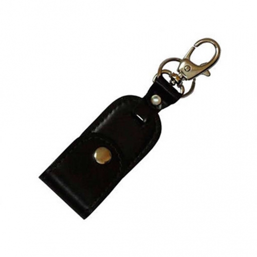 Chaveiro em couro aveludado porta pen drive -MB00992