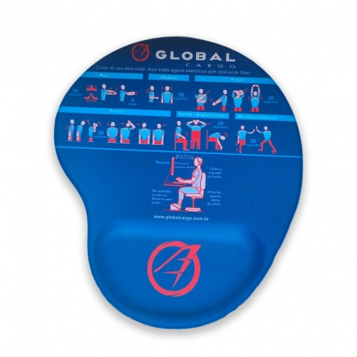 Mouse pad ergonômico com impressão digital, tamanho 24,8 x 18,4cm-MB02298