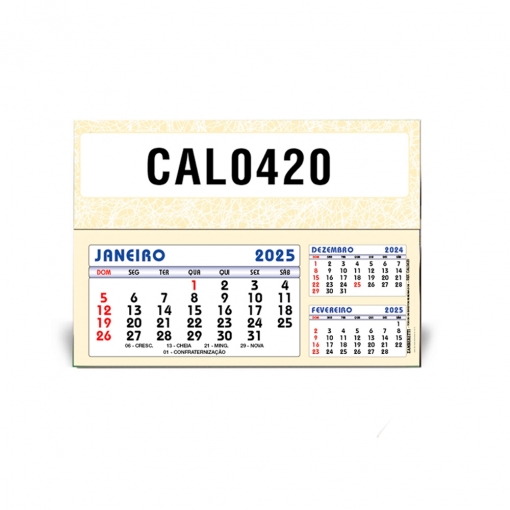 CALENDÁRIO DE MESA PEQUENO COMERCIAL-MB02484