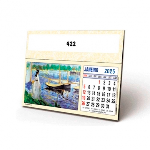 CALENDÁRIO DE MESA PEQUENO PINTURA-MB02486