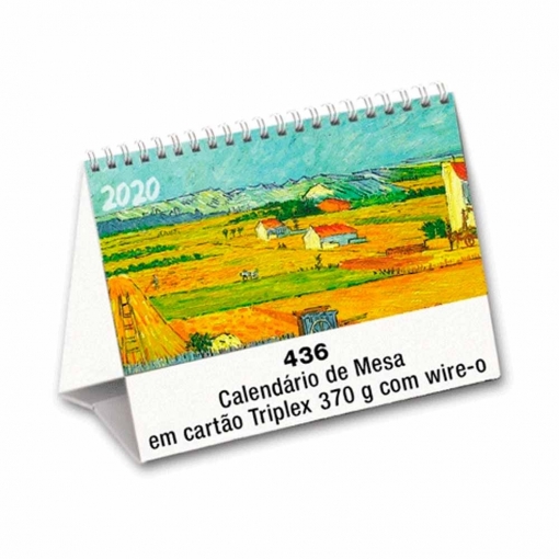 CALENDÁRIO DE MESA TRIPLEX - C/ WIRE-O-MB02491