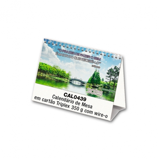 CALENDÁRIO DE MESA TRIPLEX - C/ WIRE-O-MB02494