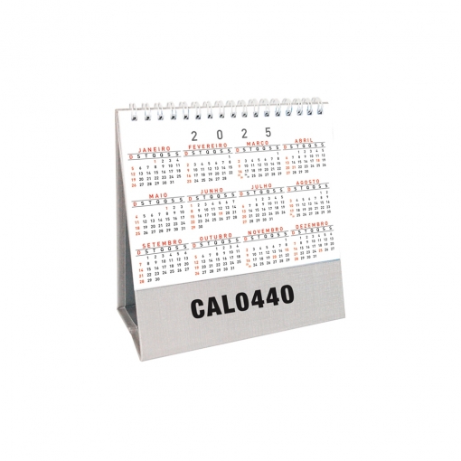 CALENDÁRIO EM PERCALUX  LINHO C/ WIRE-O-MB02495