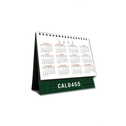 CALENDÁRIO EM PERCALUX LINHO C/ WIRE-O-MB02500