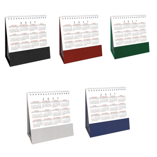 Calendário em Percalux Linho c/ Wire-o-MB02500