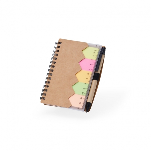 Bloco de Anotações com Autoadesivos e Caneta 13,8 x 10,5-MB03052