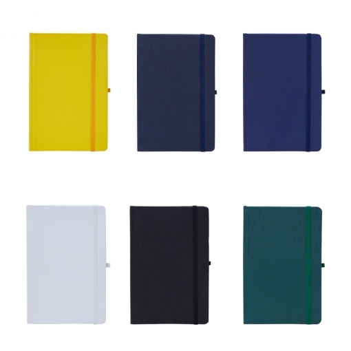 Caderno tipo moleskine com porta caneta 21,1 x 14,1-MB03221