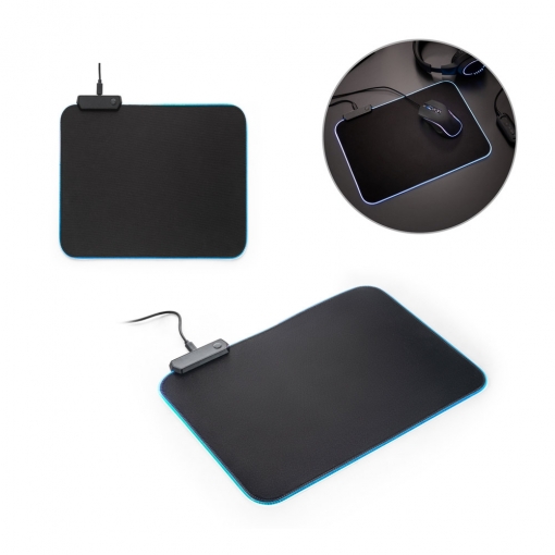 Mousepad em poliéster com base antiderrapante em borracha-MB97134