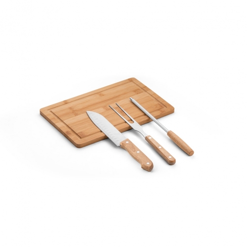 Kit Churrasco em Estojo - 3 Utensílios-MB94107