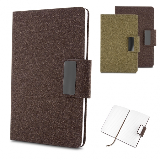 Caderno em PU e Fibra de Café ou Chá-mB03906