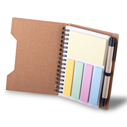Caderno Capa em Papelão Reciclado c/ Caneta-mB03908