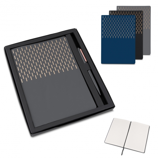 Kit Escritório Capa em PU e Caneta Metálica-mB03912