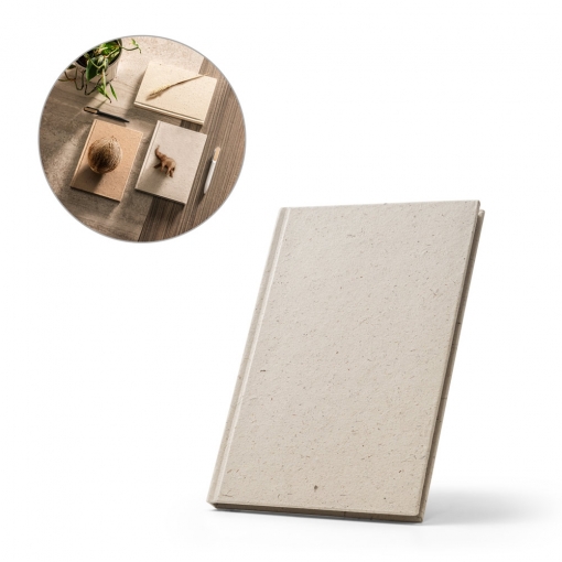  Caderno A5 pautado, reciclado (14,5 x 20,5)-mb93587