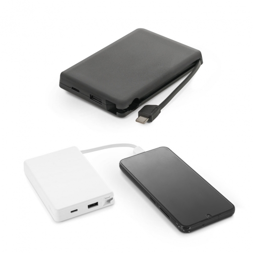 Bateria portátil em ABS 100% reciclado, 10.000 mAh-mb97147