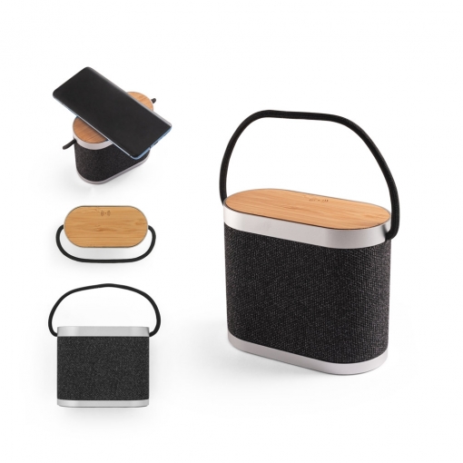 Caixa de som 15W com carregador wireless rápido-mb97183