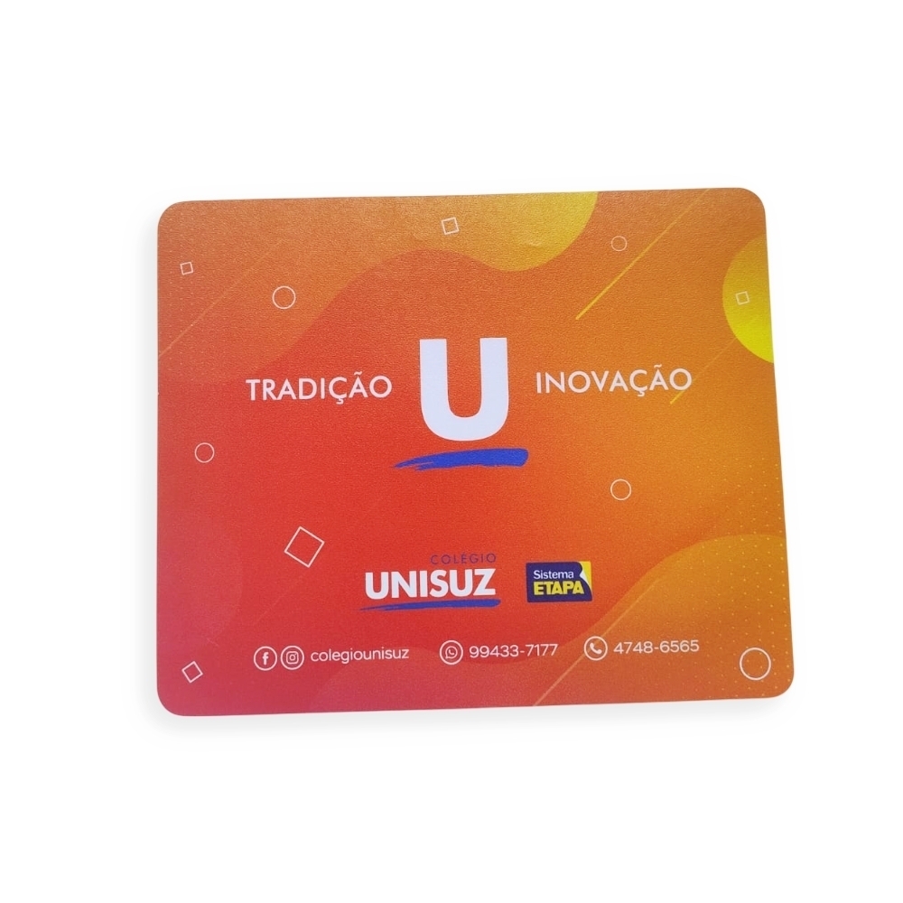 Mouse Pad, Redondo ou Retângular