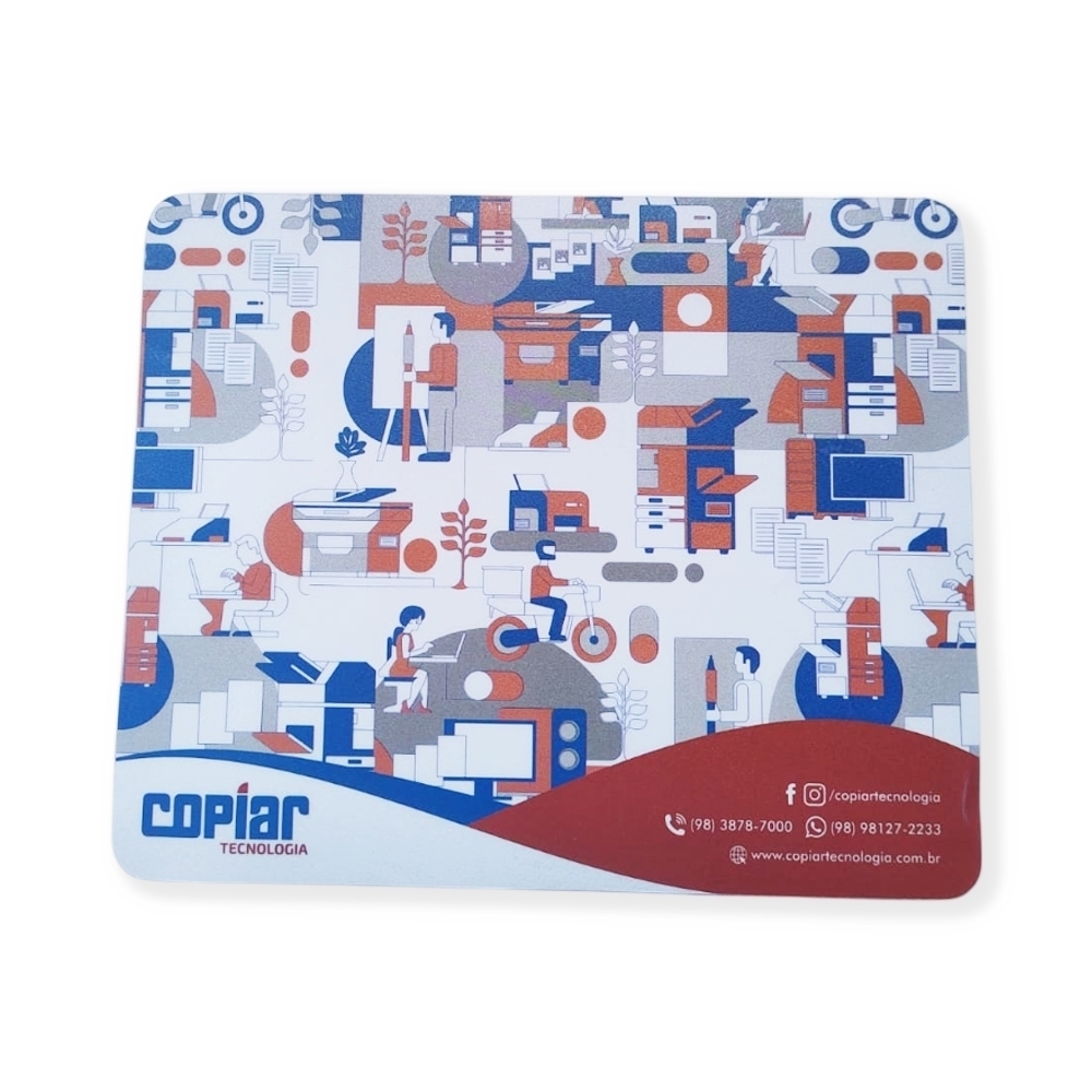 Mouse Pad, Redondo ou Retângular