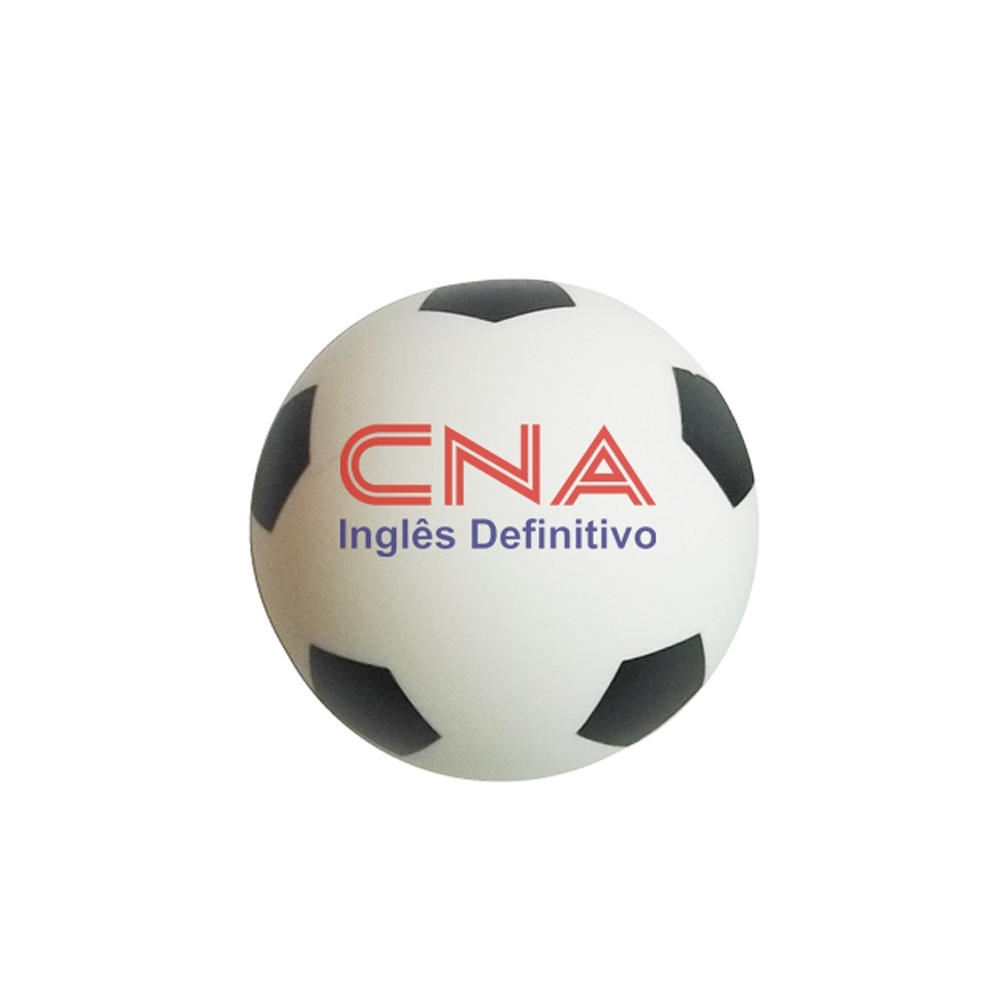 Bolinha Anti Stress vinil oca c/ Pintura Futebol Personalizado