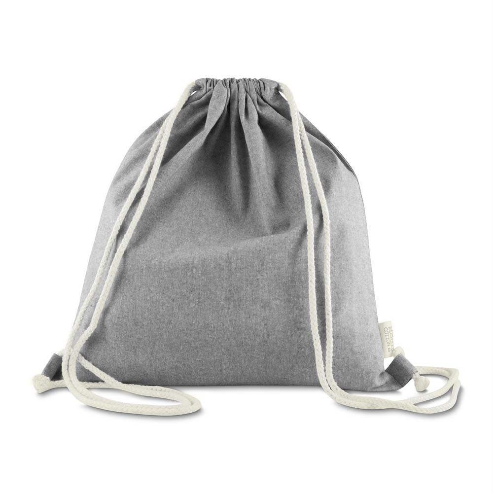 Saco Mochila em algodão mescla reciclado