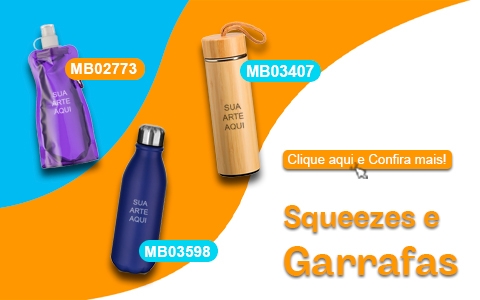 squeezes e garrafas